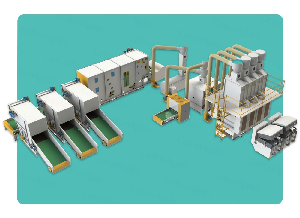 全自动负压定量枕芯填充生产线