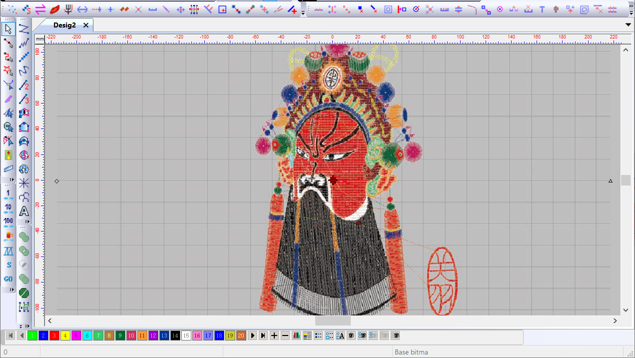 再登智能绣花CAD系统V1.0